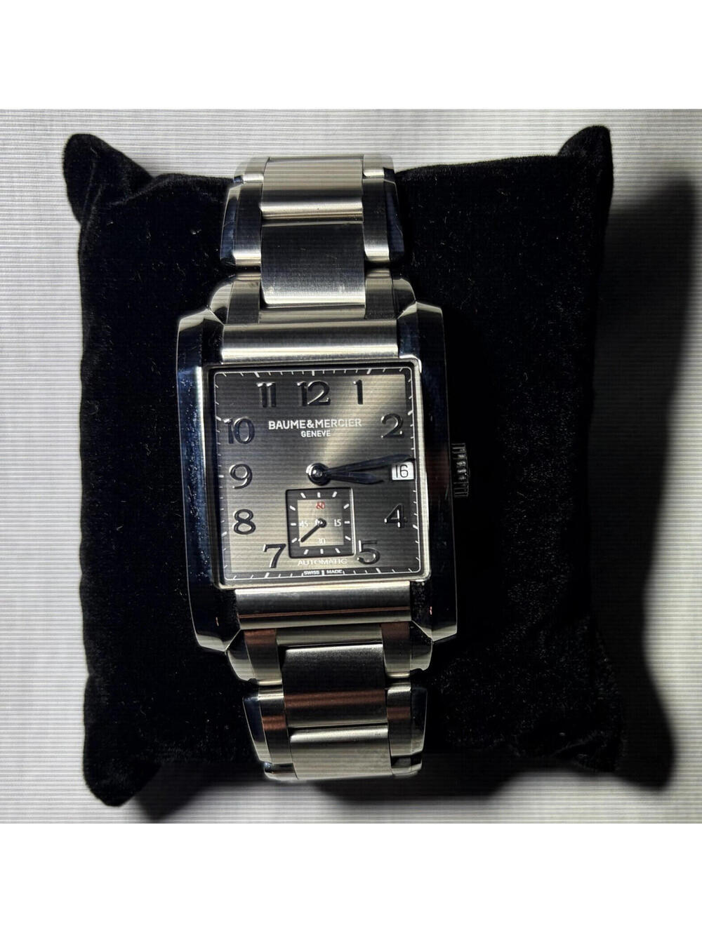 Baume & Mercier Hampton Swiss Automatic Date Small Second Gray Dial Watch